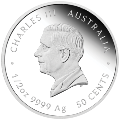 Moneda de Plata 0.50$ Dollars-Australia-1/2 oz-Serie Lunar III-Horse Proof-(Caja + COA)-2026