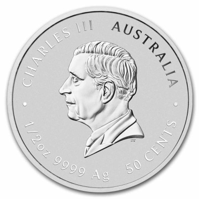 Moneda de Plata 0.50$ Dollars-Australia-1/2 oz-Serie Lunar III-Horse-2026
