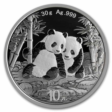 Moneda de Plata 10¥ Yuan-China-30 gramos-Panda-2026