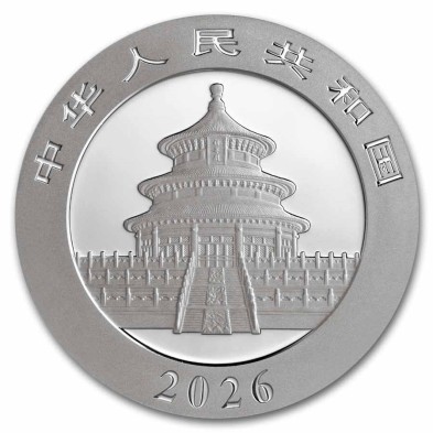 Moneda de Plata 10¥ Yuan-China-30 gramos-Panda-2026