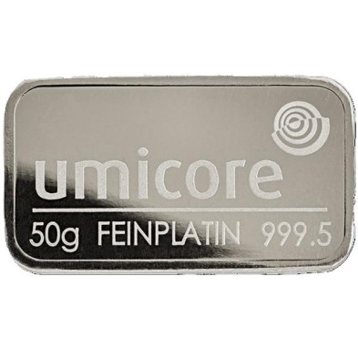 Lingote de Platino 50 gr Umicore