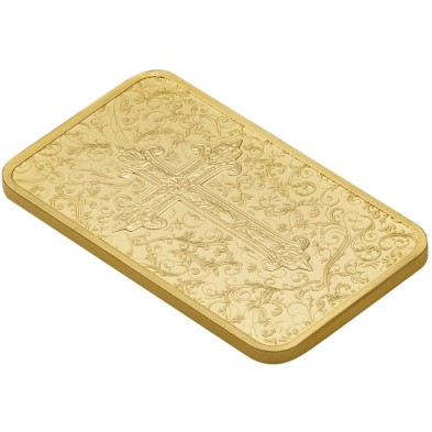 Lingote Oro 5 gramos PAMP Cruz del Cristianismo