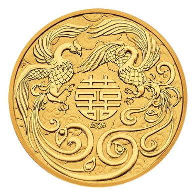 Moneda de Oro 100$ Dollar-Australia-1 Oz.-Myths&Legends-Double Phoenix-2026