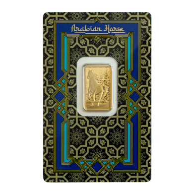 Lingote Oro 5 gramos PAMP Arabian Horse (Con Cerco de Acero) Preventa