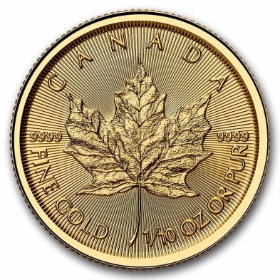 Moneda de Oro 5$ Dollar-Canadá-1/10 oz.-Maple Leaf-2026