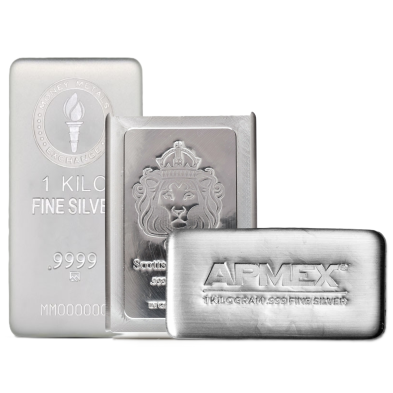 Lingote Plata 1 kilo Refinerías "NO Good Delivery" Segunda Mano