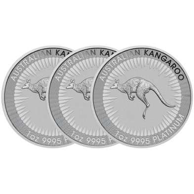 Moneda de Platino 100$ Dollars-Australia-1 oz.-Kangaroo (Canguro)-Varios Años