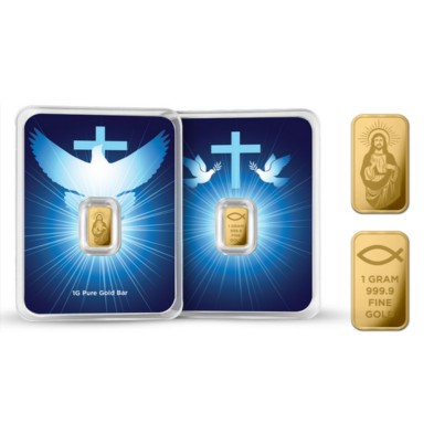 Lingote Oro 1 gramo PAMP-Jesús
