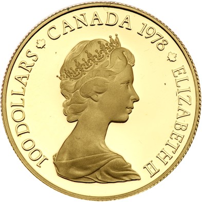 Moneda de Oro 100$ Dollar-Canadá-1/2 Oz.-Varios Años