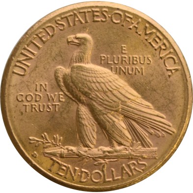 Moneda de Oro 10$ Dollar-USA-Indian Head-1910 (Denver)