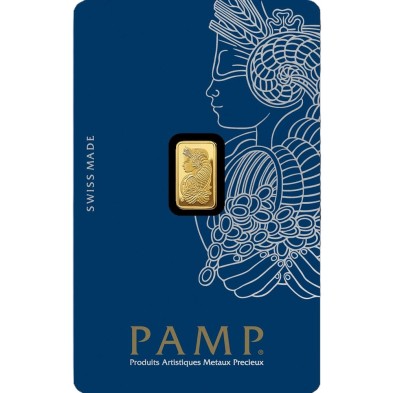 Lingote Oro 1 gramo PAMP