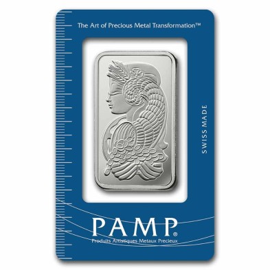Lingote de Plata 1 Onza Troy (31,10 gr) PAMP Lady Fortuna