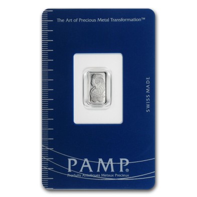 Lingote Platino 1 gramo-PAMP Lady Fortuna