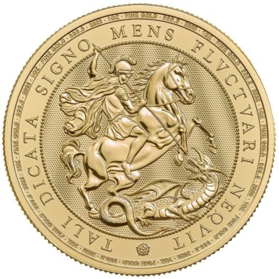 Moneda de Oro 100£ Libras-U.K.-1 oz.-St George and the Dragon-2026