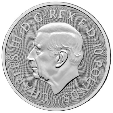 Moneda de Plata 10£-Libras-U.K. 5 oz.-British Lion-2026