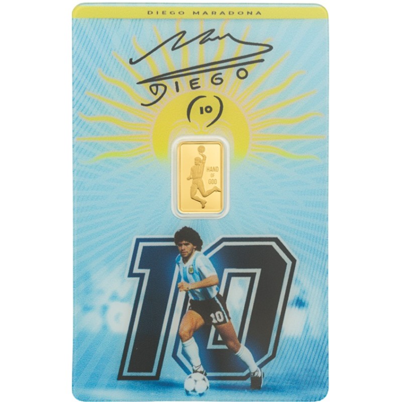 Lingote Oro 1 gramo PAMP- Maradona