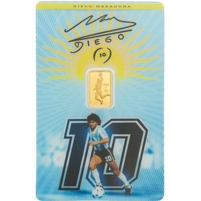 Lingote Oro 1 gramo PAMP- Maradona