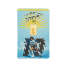 Lingote Oro 1 gramo PAMP- Maradona frontal