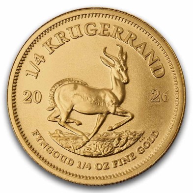 Moneda de Oro Krugerrand-1/4 oz.-Sudáfrica-2026