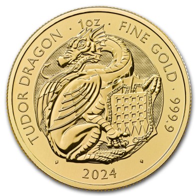 Moneda De Oro 100£ Libras-U.K.-1 Oz.-Serie Tudor's Beast-Royal Dragon-2026