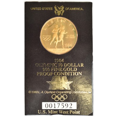 10$ Dollar-EEUU-Summer Olympics, Liberty, OLYMPIAD XXIII-1984