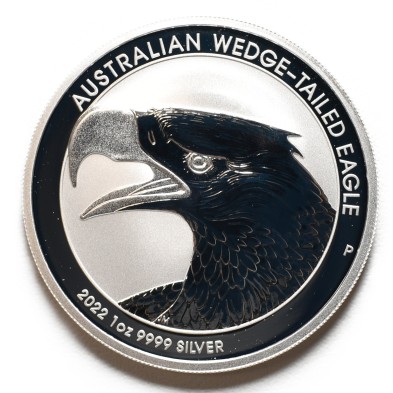 Moneda de plata 1$ Dollar-Australia-1 Oz.-Wedge Tailed Eagle (Aguila Audaz)-2022