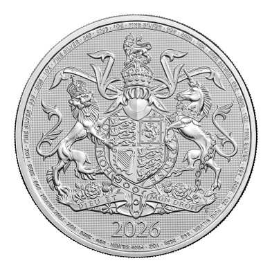 Moneda de Plata 2 Pounds-UK-1 oz-Royal Arms-2026
