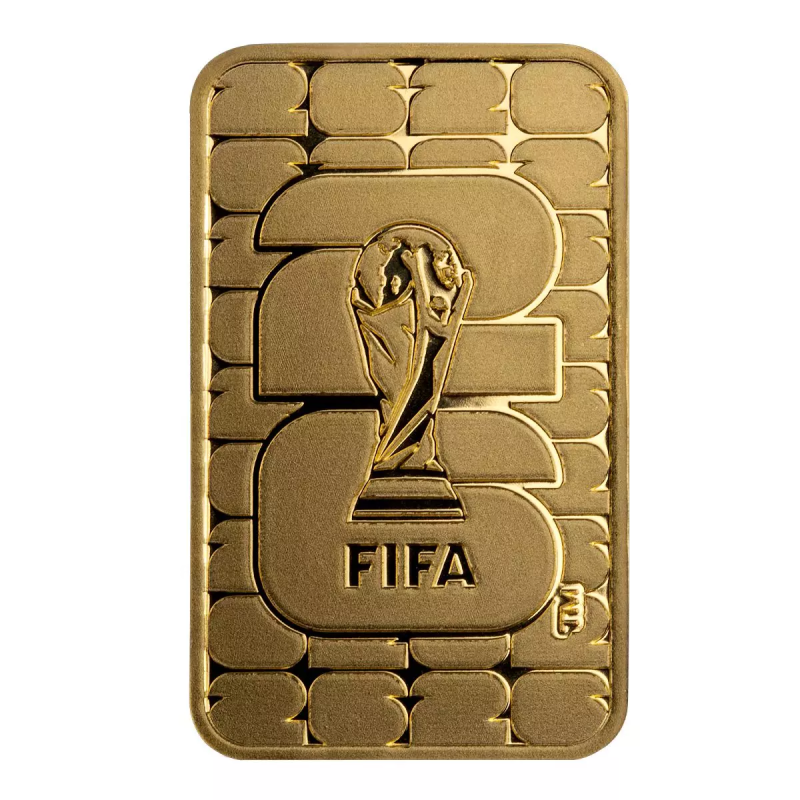 Lingote de oro 5g Sempsa edición FIFA World Cup 2026