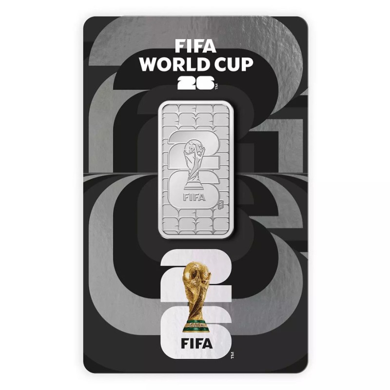 Lingote de plata 50g Sempsa edición FIFA World Cup 2026