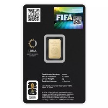 Lingote de oro 1g Sempsa edición FIFA World Cup