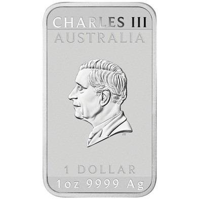 Moneda de Plata 1$ Dollar-Australia-1 oz.-Dragón (rectangular)-2026
