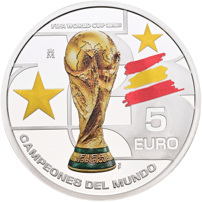Moneda Plata 5€ España Campeón Mundial FIFA 2026™ Proof Color