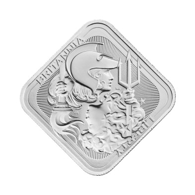 Lingote Plata 10 Onzas Troy-Royal Mint-Britannia and Liberty