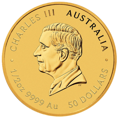 Moneda Oro 50$ Dollar-Australia-1/2oz-Serie Lunar III-Cabra- 2027