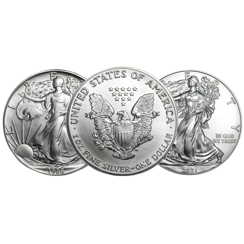 Moneda American Eagle: su historia y curiosidades 4 1 dollar usa 1 oz american eagle tipo 2 2021 presente segunda mano